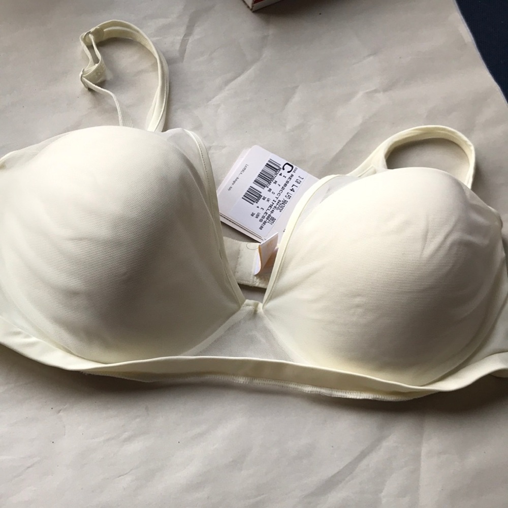 NWT La Perla Timeless Tulle Underwire Bra 38C IVORY